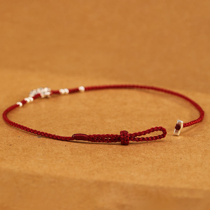 Wear FengShui Handcrafted 925 Sterling Silver Copper Coins Design Protection Strength Ultra-Thin Bracelet Anklet