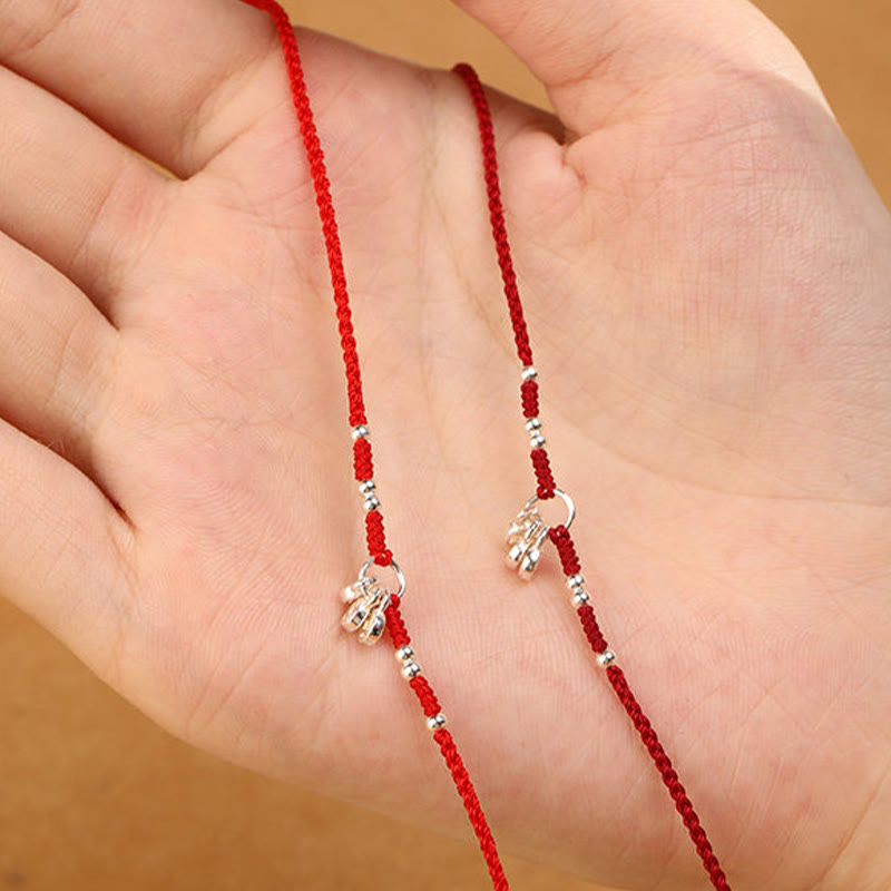 Wear FengShui Handcrafted 925 Sterling Silver Copper Coins Design Protection Strength Ultra-Thin Bracelet Anklet