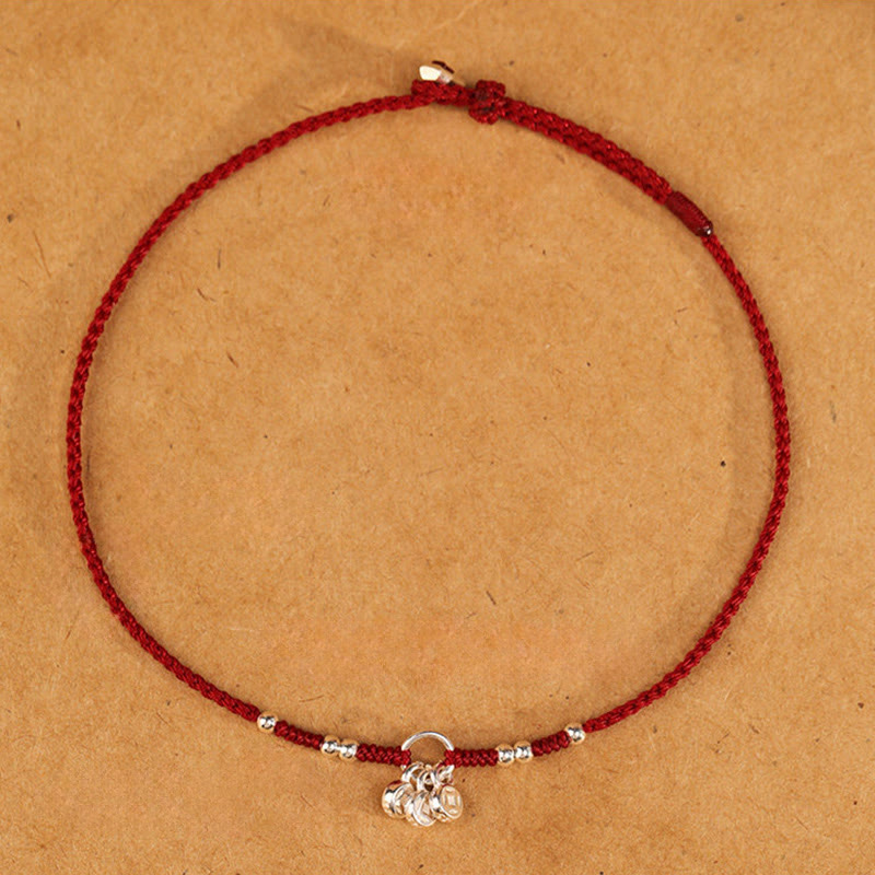 Wear FengShui Handcrafted 925 Sterling Silver Copper Coins Design Protection Strength Ultra-Thin Bracelet Anklet