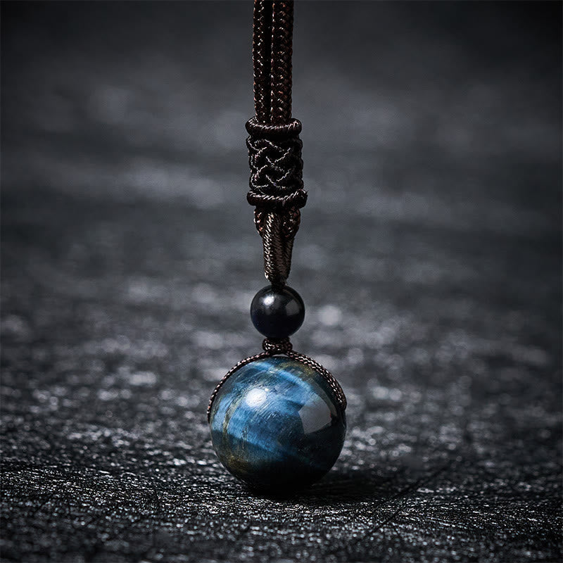 Wear FengShui Tiger's Eye Silver Sheen Obsidian Gold Sheen Obsidian Rainbow Obsidian Positive Necklace Pendant