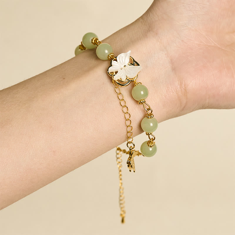 Wear FengShui Liuli Glass Bead Butterfly Blessing Love Bracelet