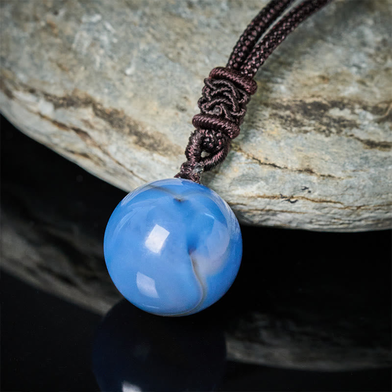 Wear FengShui Amethyst Yellow Agate Various Agate Pink Crystal Lazurite Lapis Lazuli Balance Necklace Pendant