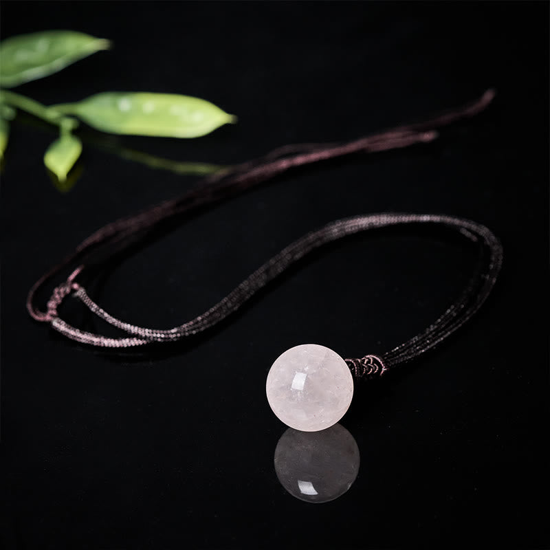 Wear FengShui Amethyst Yellow Agate Various Agate Pink Crystal Lazurite Lapis Lazuli Balance Necklace Pendant