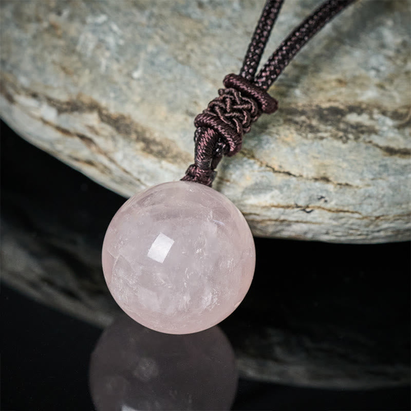 Wear FengShui Amethyst Yellow Agate Various Agate Pink Crystal Lazurite Lapis Lazuli Balance Necklace Pendant