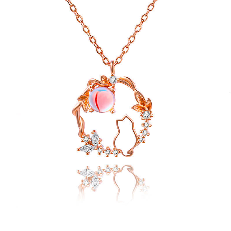Wear FengShui 925 Sterling Silver Cat Flower Blessing Earrings Bracelet Necklace Pendant