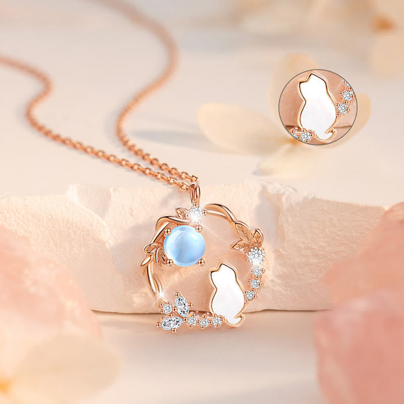 Wear FengShui 925 Sterling Silver Cat Flower Blessing Earrings Bracelet Necklace Pendant