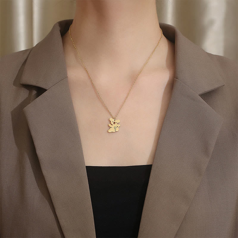 Wear FengShui "FOR DEAREST MOTHER" Koala Titanium Steel Calm Necklace Pendants Includes Gift Message Card