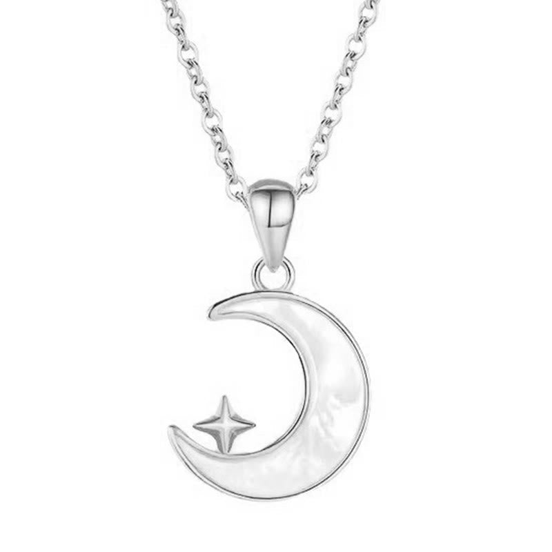 Wear FengShui "FOR DEAREST MOTHER" Moon Star 925 Sterling Silver Calm Necklace Pendants Includes Gift Message Card