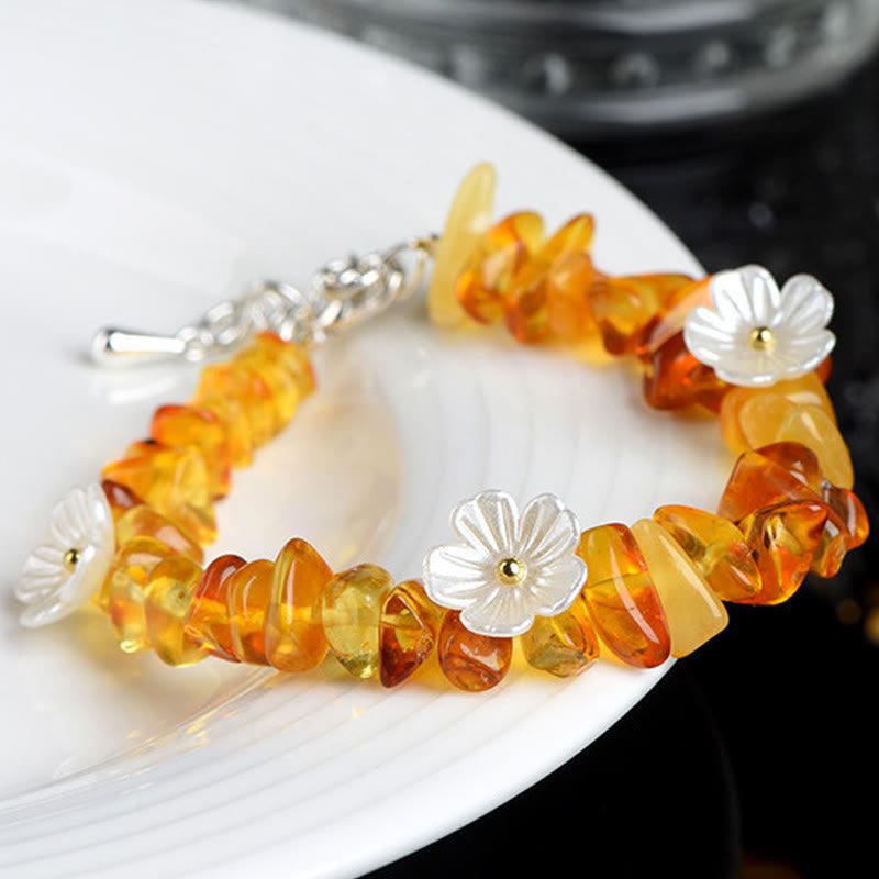 Wear FengShui Natural Aquamarine Peridot Strawberry Quartz Various Crystals Serenity Bracelet