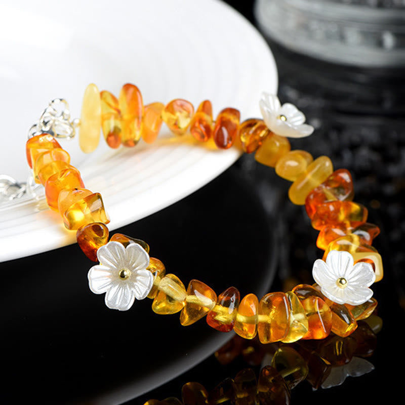 Wear FengShui Natural Aquamarine Peridot Strawberry Quartz Various Crystals Serenity Bracelet