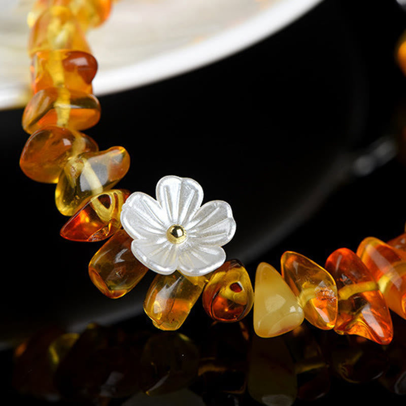 Wear FengShui Natural Aquamarine Peridot Strawberry Quartz Various Crystals Serenity Bracelet