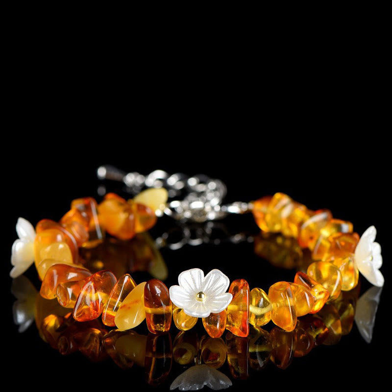 Wear FengShui Natural Aquamarine Peridot Strawberry Quartz Various Crystals Serenity Bracelet