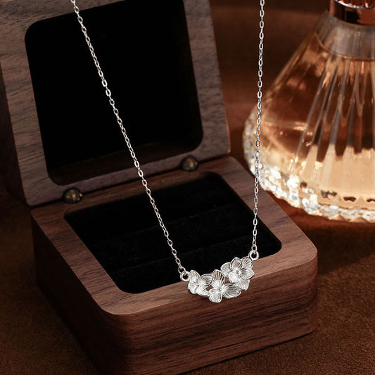 Wear FengShui 999 Sterling Silver Flower Blessing Necklace Pendant