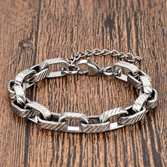 Wear FengShui Chain Chunky Braided Strengthen Cuban Bracelet