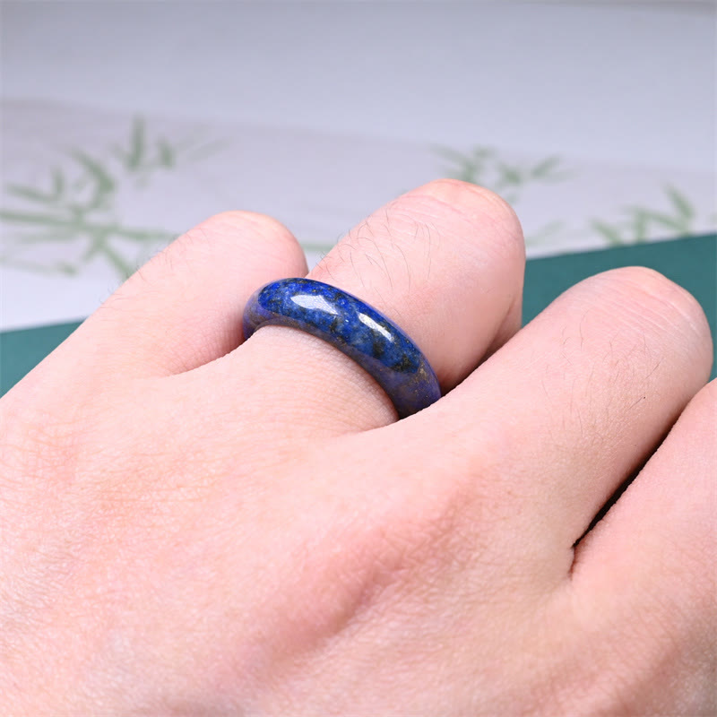 Wear FengShui Natural Lazurite Lapis Lazuli Self Care Ring