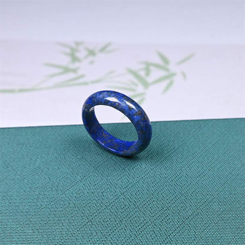 Wear FengShui Natural Lazurite Lapis Lazuli Self Care Ring
