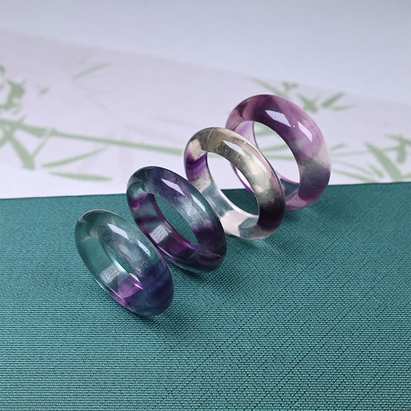 Wear FengShui Natural Fluorite Protection Ring