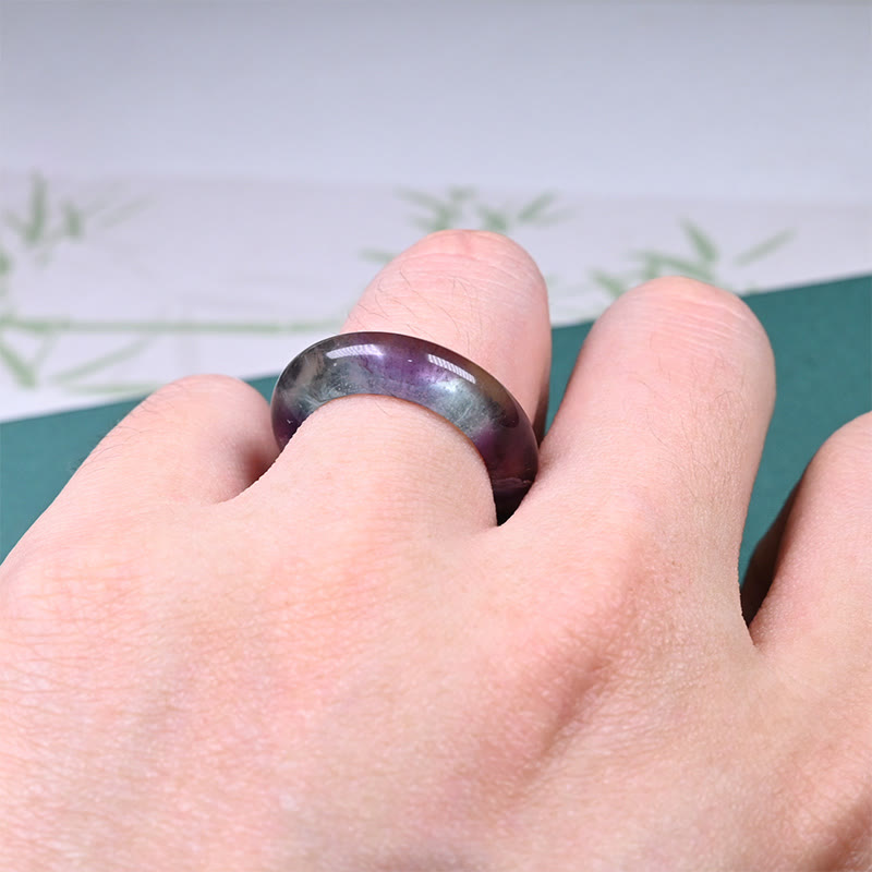Wear FengShui Natural Fluorite Protection Ring