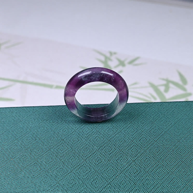 Wear FengShui Natural Fluorite Protection Ring