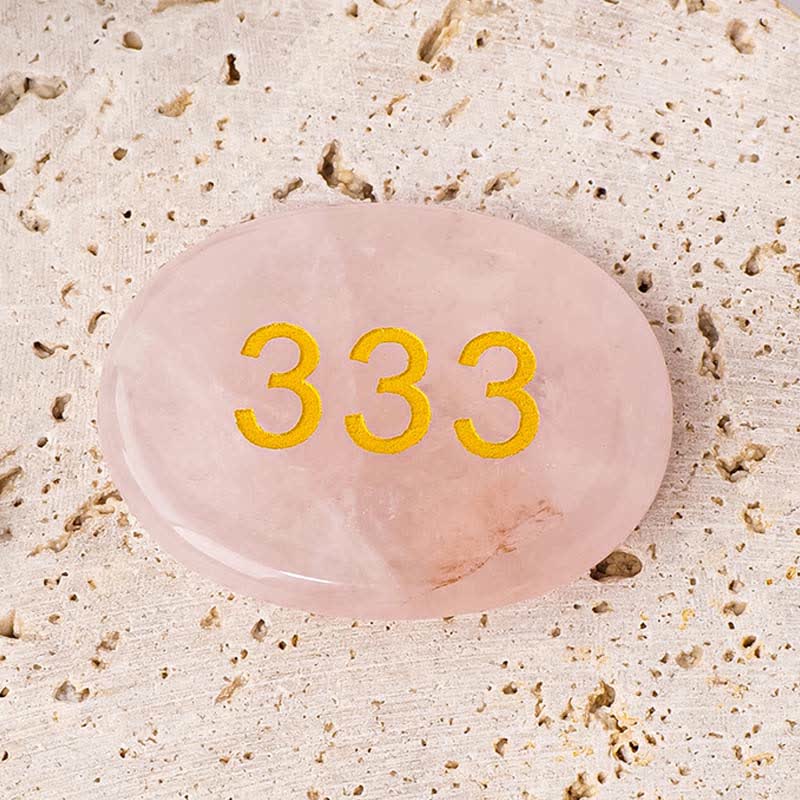 Wear FengShui Angel Numbers White Crystal Red Jasper Pink Crystal Green Aventurine Meditation Palm Stone