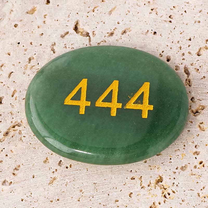 Wear FengShui Angel Numbers White Crystal Red Jasper Pink Crystal Green Aventurine Meditation Palm Stone