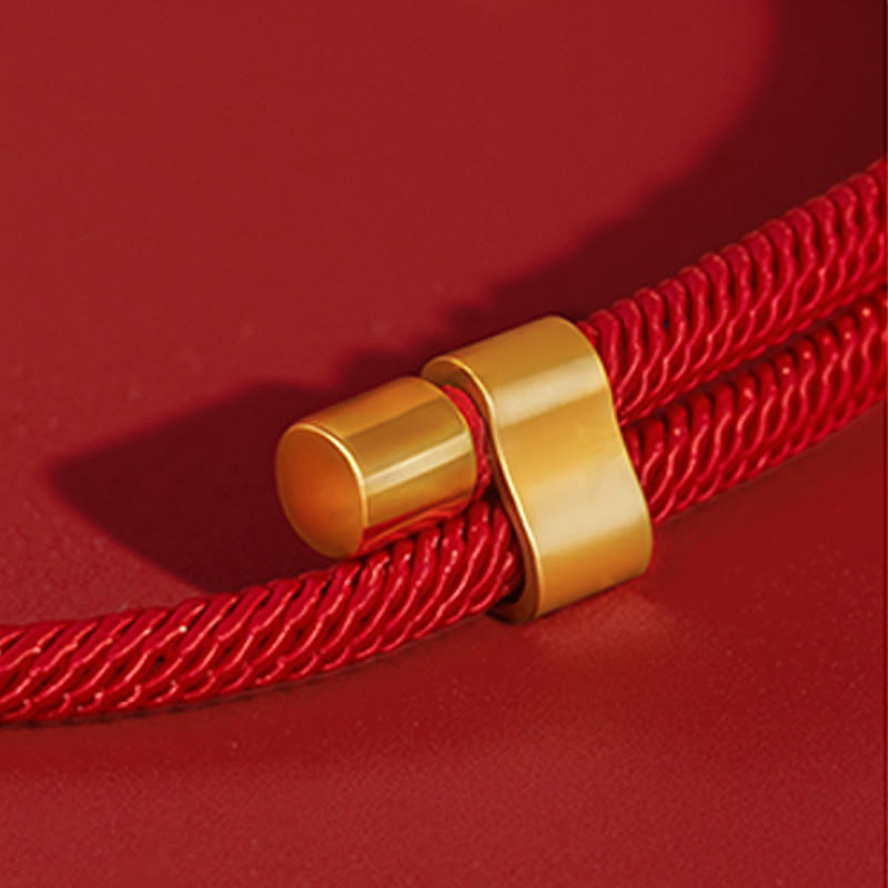 Wear FengShui Red String Bead Compass Gourd Protection Adjustable Cats Dogs Pet Collar
