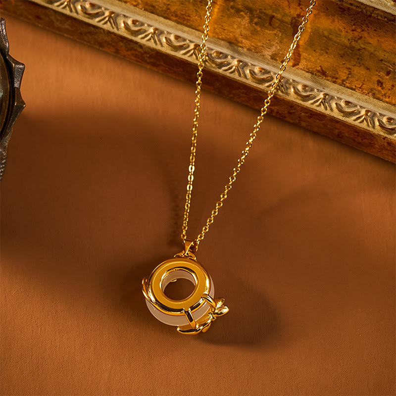 Wear FengShui Lotus Peace Buckle Peace Necklace Pendant