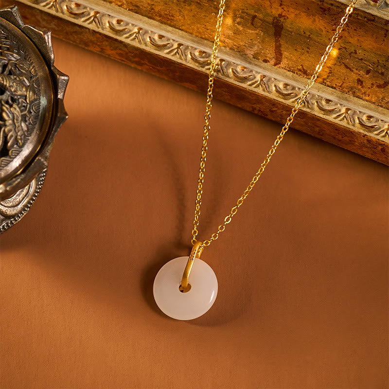 Wear FengShui Bamboo Peace Buckle Auspicious Necklace Pendant