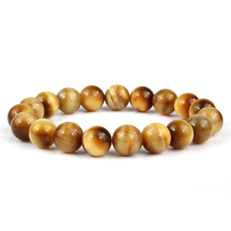 Wear FengShui  Anxiety Stress Healing Crystal Tiger Eye Bead Bracelet