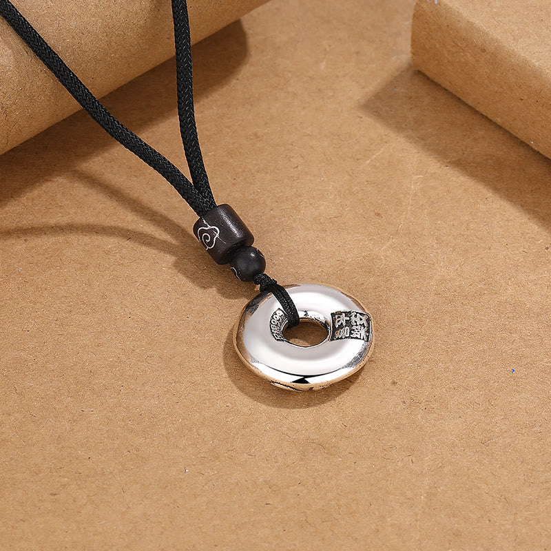 Wear FengShui PiXiu Peace Buckle Copper Wealth Necklace Pendant