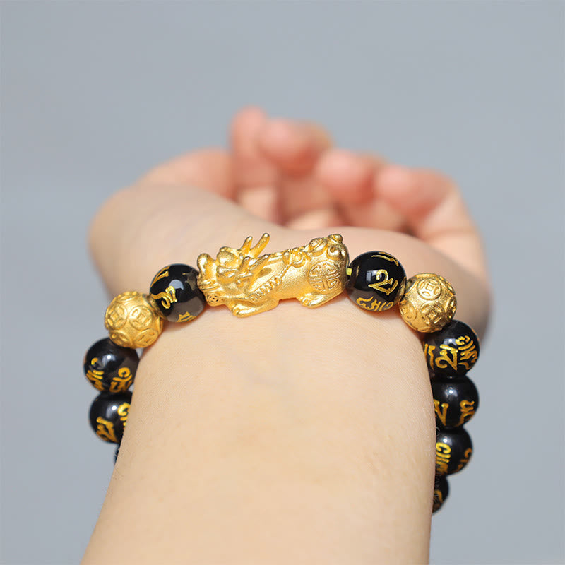 Wear FengShui FengShui PiXiu Obsidian Wealth Bracelet
