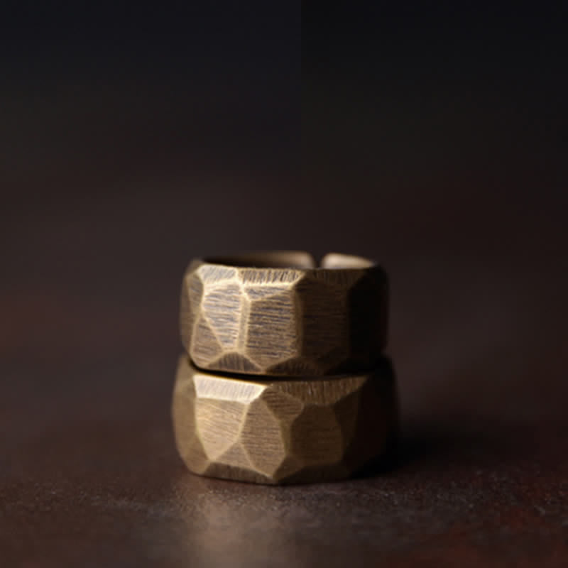 Wear FengShui Tibetan Simple Design Copper Wealth Ring