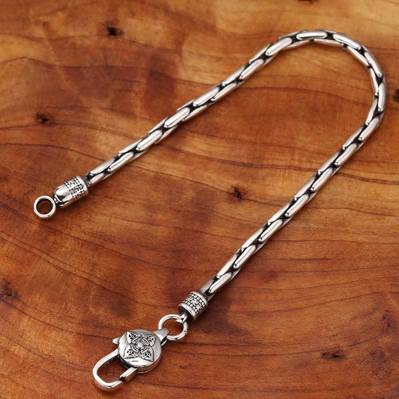 Wear FengShui Tibetan Double Dorje Om Mani Padme Hum Buddha Swastika Vajra Strength Bracelet