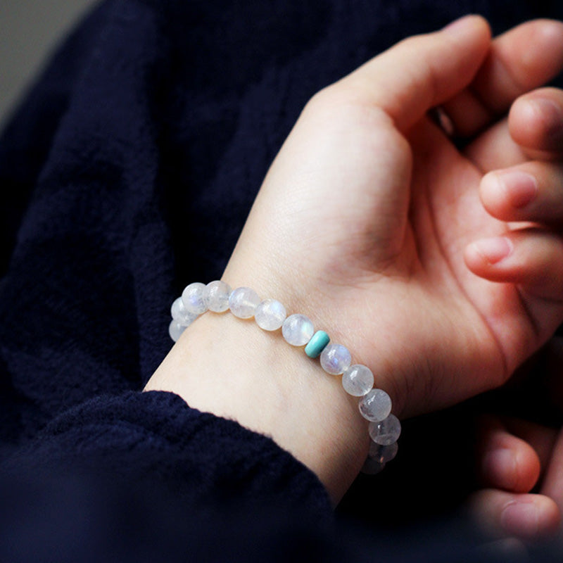 Wear FengShui Moonstone Calm Healing Positive Bracelet