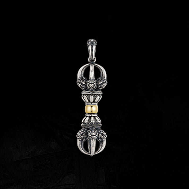 Wear FengShui Tibetan Dorje Vajra Design Wealth Necklace Pendant