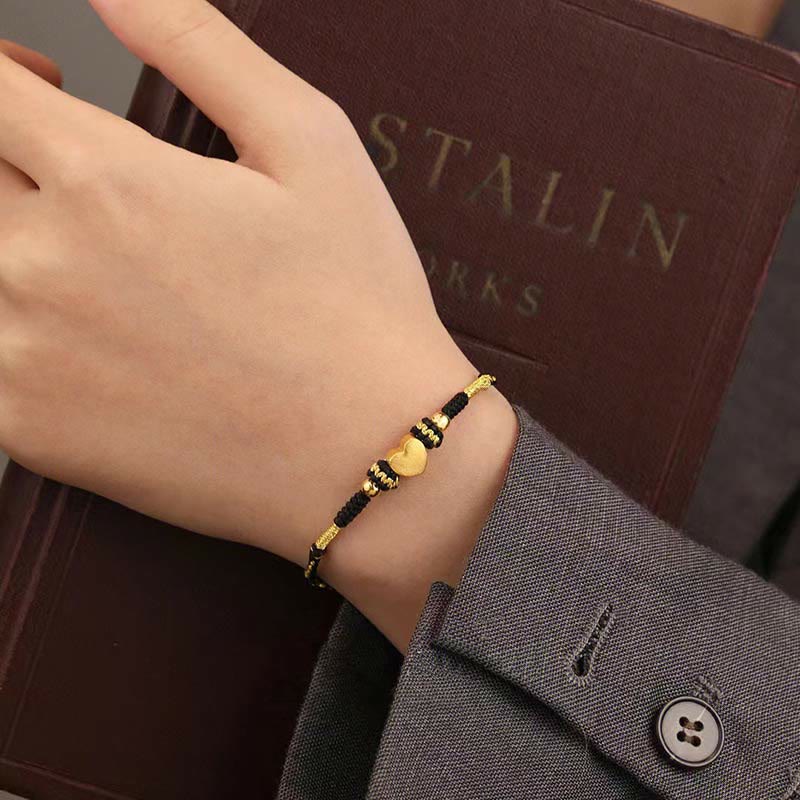 Wear FengShui Tibet Handmade Love Heart King Kong Knot Luck Braided Bracelet