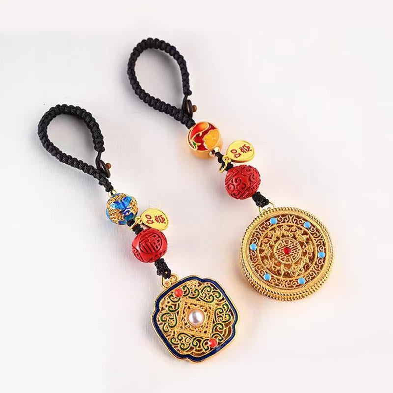 Wear FengShui Fu Character Blessing Ruyi Charm Key Chain