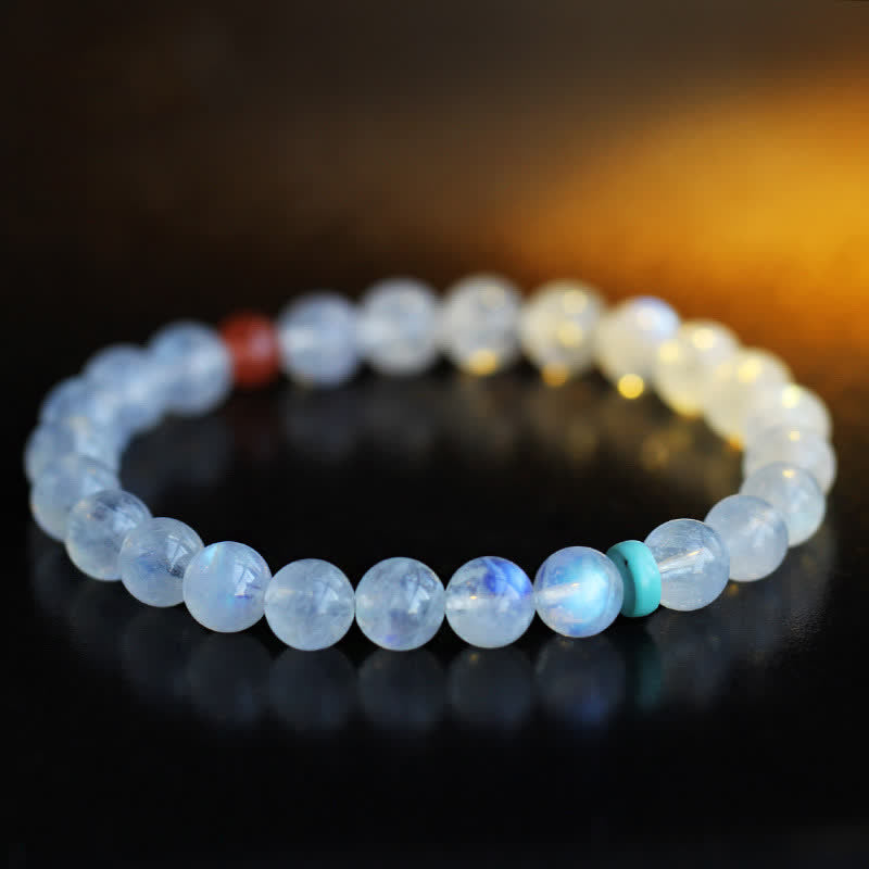 Wear FengShui Moonstone Calm Healing Positive Bracelet