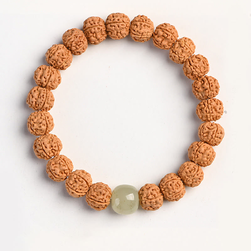 Wear FengShui Tibet Rudraksha Bodhi Seed Wealth Auspiciousness Bracelet