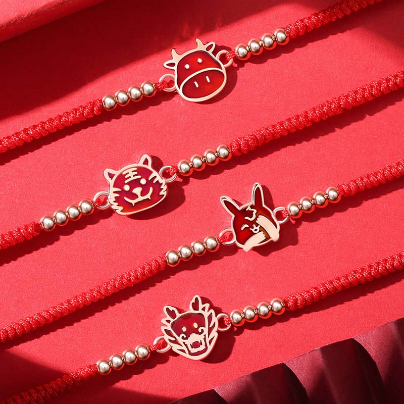 Wear FengShui 12 Chinese Zodiac Lucky Red String Bracelet