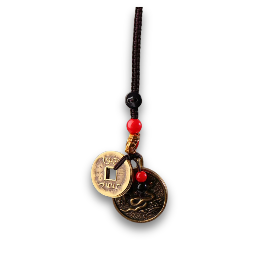 2025 Year of the Snake Brass Coin Keychain