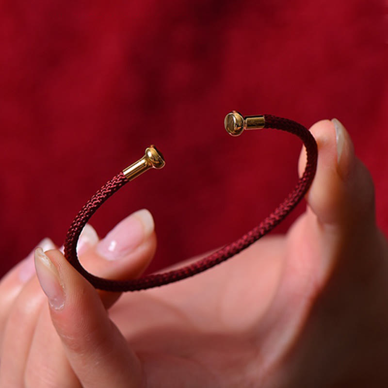 Wear FengShui Simple Design Handmade Luck Braid String Cuff Bracelet