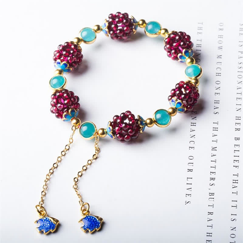 Wear FengShui Tibetan Garnet Calm Bracelet
