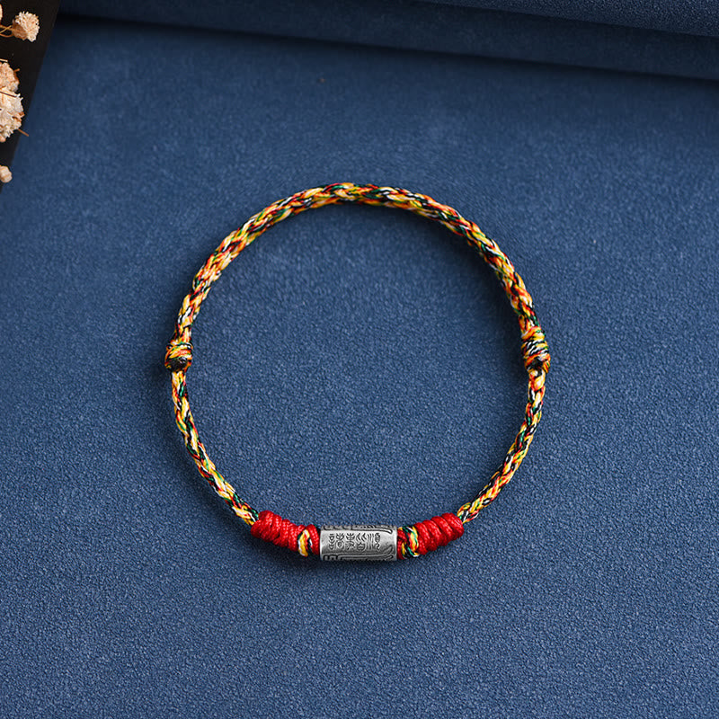 Wear FengShui Handcrafted 925 Sterling Silver Everything Goes Well Design Protection Strength Bracelet Anklet