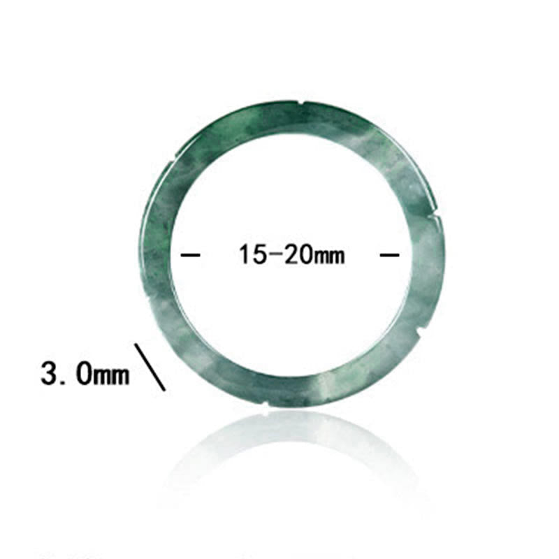 Wear FengShui Natural Jade Bamboo Prosperity Abundance Ring