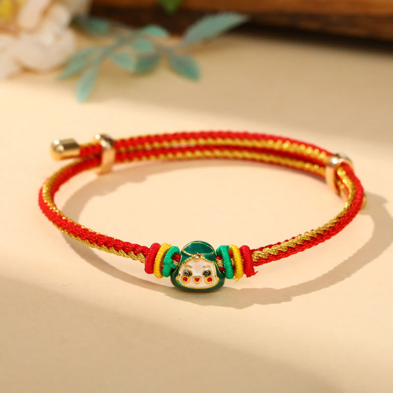 Wear FengShui Colorful Rope Zongzi Pattern Luck Handmade Child Adult Bracelet
