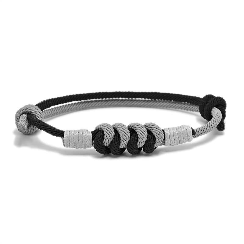Wear FengShui Simple Design King Kong Knot Strength Braid String Bracelet