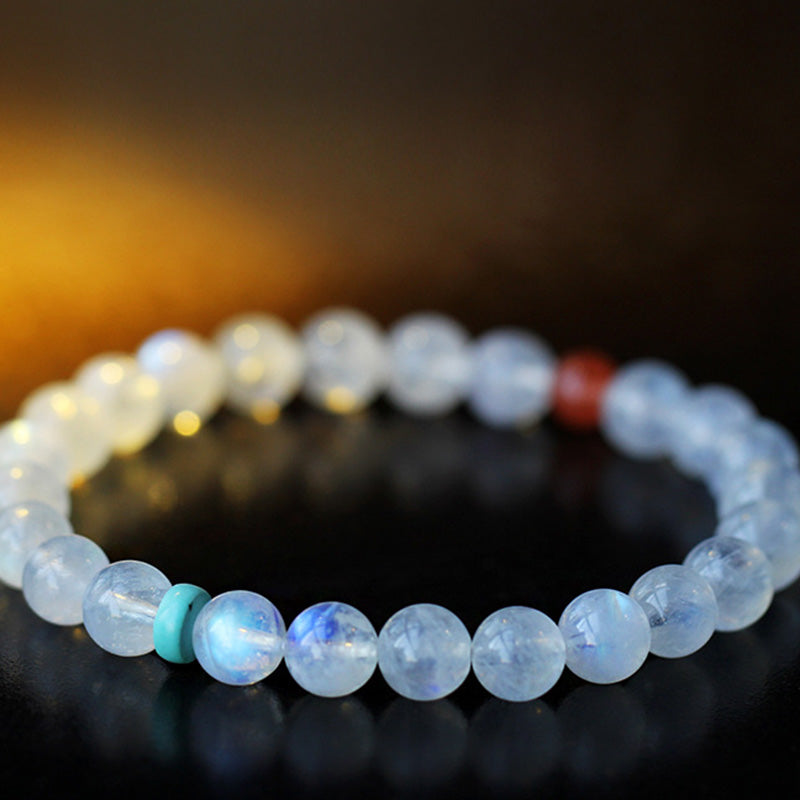 Wear FengShui Moonstone Calm Healing Positive Bracelet