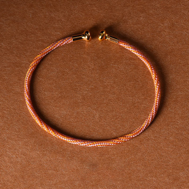 Wear FengShui Simple Design Handmade Luck Braid String Cuff Bracelet
