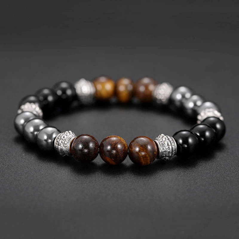 Wear FengShui Tiger Eye and Hematite Good Luck and Healing Bracelet